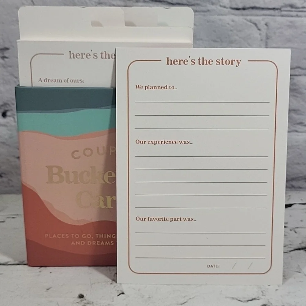 World Travelers Couples Bucket List Cards Places To Go Things To Do Opened